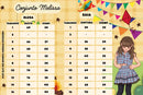 Conjunto Junino Miss Cherry Melissa Xadrez