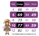 Vestido Infantil Junino Caipira Arraiá Vermelho Xadrez Laços