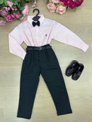 Conjunto infantil Social Calça Preta formatura aniversarios festas