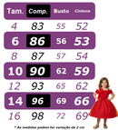 Vestido Infantil Longo Verde Bandeira Daminhas Formaturas