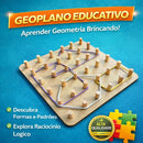 Geoplano Matematica Pedagógico Brinquedo Educativo Elástico
