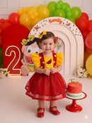 Romper/Vestido Princesa Belli Melancia aniversario festas