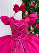 Fantasia/ Vestido Mini Miss Longo A Bela Adormecida - Aurora Pink