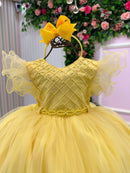 Vestido Menina Bonita Denise Amarelo