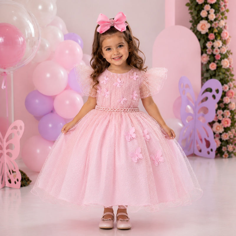 Vestido Menina Bonita Maju Rosa