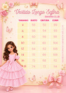 Vestido infantil Longo Safira Rosa Chiclete festas casamento aniversario