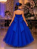 Vestido Longo Âmbar Azul Royal formatura festa aniversario