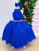 Vestido Longo Âmbar Azul Royal formatura festa aniversario