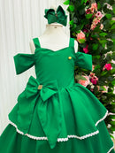 Vestido Banana Club Longo Safira Verde Bandeira